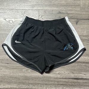 Nike Women's Dri-Fit Carolina Panthers Running Shorts Black Size Large